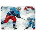 thumbnail image 1 of Ice Hockey Elegant Polyester Indoor Rug, Non-Slip Chair Rug, Machine Washable Floor Rugs, 1 of 6