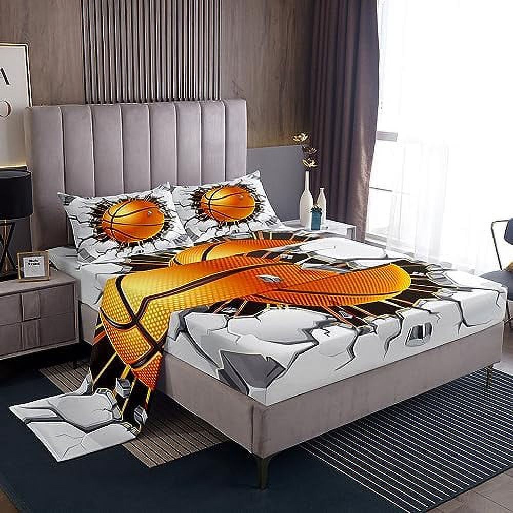 Ice Hockey Full Sheets for Kids Teen Blue Ice Hockey Rink Bed Set Blue