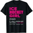 thumbnail image 1 of Ice Hockey Girl Sport Woman Ice Skating Gift T-Shirt, 1 of 5