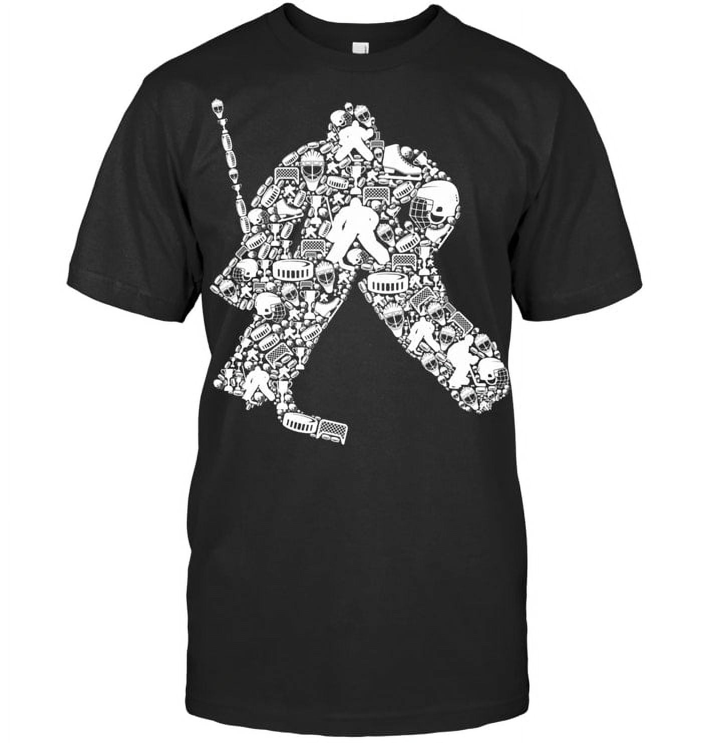 Ice Hockey Goalie Hockey Player Men Kids Boys Youth Ice Hockey T Shirt