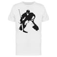 thumbnail image 1 of Ice Hockey Goalie   Silhouette T-Shirt Men -Image by Shutterstock, Male Large, 1 of 2