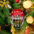 thumbnail image 1 of Ice Hockey Helmet Rearview Mirror Pendant | Personalized Christmas Tree Ornament | DIY Decorative Charm | Durable Material | Stylish Sports Design | 8x8x0.3cm, 1 of 6