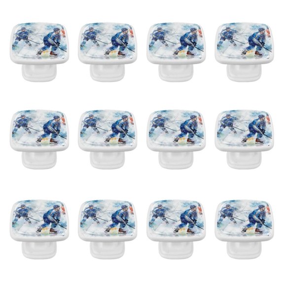 Ice Hockey Kitchen Cabinet Knobs 12 Pack Drawer Knobs Cabinet Hardware