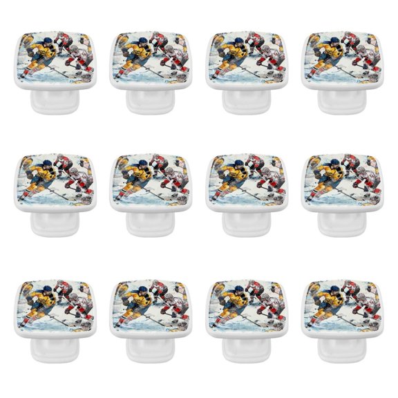 Ice Hockey Kitchen Cabinet Knobs 12 Pack Drawer Knobs Cabinet Hardware