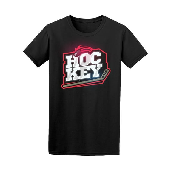 Ice Hockey Logo Stick & Puck Tee Men's -Image by Shutterstock