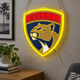 Ice Hockey Neon Sign for Wall Decor, LED Light for Man Cave, Yellow Red ...