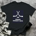 thumbnail image 1 of Ice Hockey PROUD HOCKEY MOM - Fun For Hockey Parents (1), Small, Black, 1 of 2