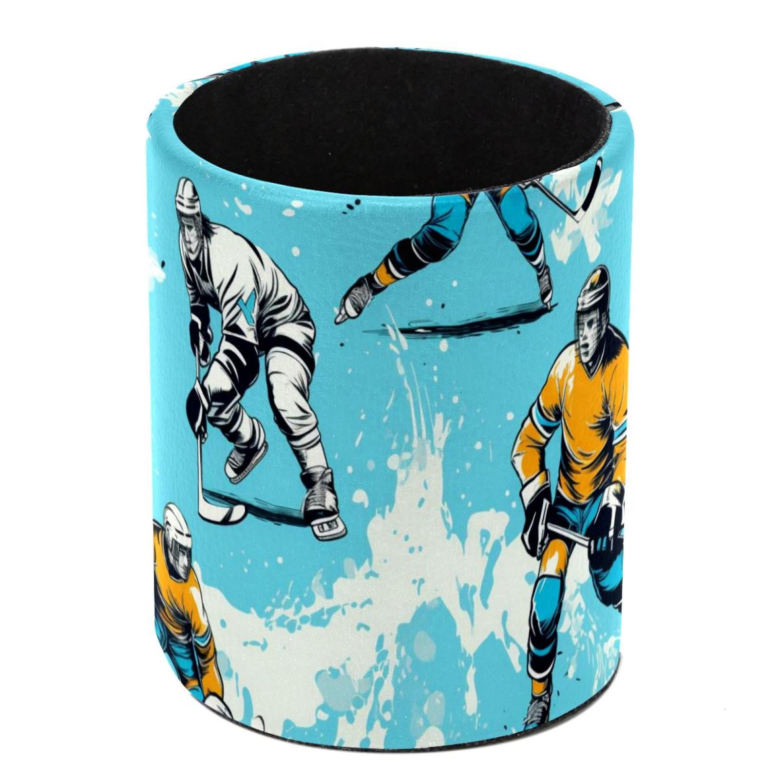 Ice Hockey Pen Pencil Holder for Desk, Desk Pen Organizer Desktop Supplies and Accessories for