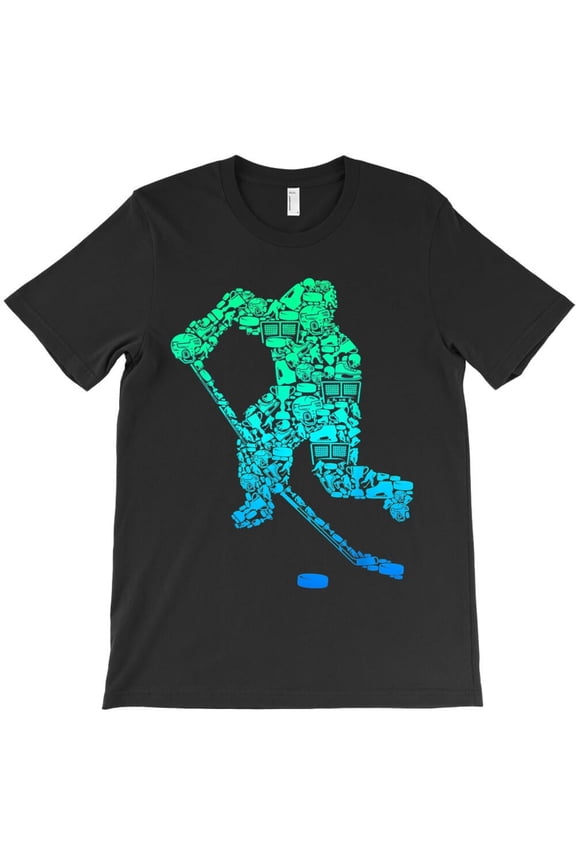 Ice Hockey Player Funny Ice Hockey Gift For Youth Sports Graphic H333 Unisex T-Shirt, Up to 5XL Available
