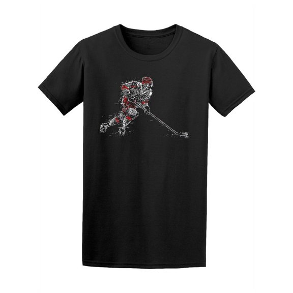 Ice Hockey Player Sports T-Shirt Men -Image by Shutterstock, Male x-Large