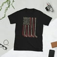 thumbnail image 1 of Ice Hockey Player USA Flag Expert Hockey Sports Lover Short-Sleeve Unisex T-Shirt (Black, S), 1 of 2