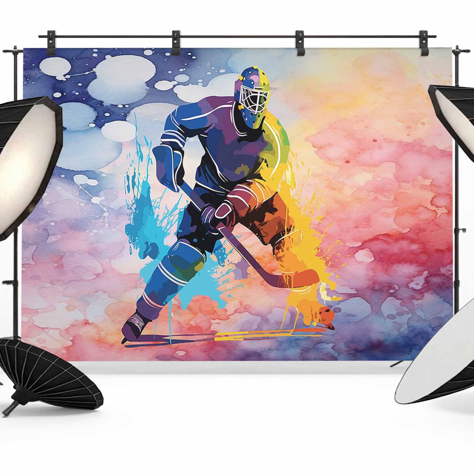 Ice Hockey Players Backdrop for Photoshoot,Photography Photo Studio ...