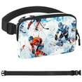 thumbnail image 1 of Ice Hockey Pocket Running Belt for Women Men, Phone Holder for Running, Running Fanny Pack for Women Men, Holder for Phone, Running Waist Pack, Adjustable Size, 1 of 6