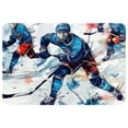 thumbnail image 1 of Ice Hockey Polyester Non-Slip Machine Washable Floor Mats & Door Mat Chair Rug, 1 of 6