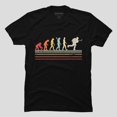 thumbnail image 1 of Ice Hockey Retro Evolution Sports Player Fan Game Graphic G025 Unisex T-Shirt, Up to 5XL, 1 of 2