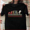 thumbnail image 1 of Ice Hockey Retro Evolution Sports Player Fan Game Graphic, H422 V90272 Designer Style Unisex T-Shirt – Available Up to 5XL, 1 of 2