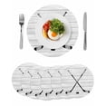 thumbnail image 1 of Ice Hockey Round Placemats Set of 6 for Dinning Tables,Heat-proof Braided Table Mats 15 Inch,Farmhouse Rustic Ball Sport Game Wooden Grain Washable Place Mat for Kitchen Restaurant Party Table Decor, 1 of 9