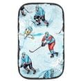 thumbnail image 1 of Ice Hockey Soft Comfortable Furry Printed Car Armrest Cover Pad 12.5x8.2 Inch, 1 of 6
