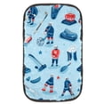 thumbnail image 1 of Ice Hockey Soft Furry Printed Car Armrest Cover 12.5x8.2 Inch - Comfortable Armrest Accessories Mat, 1 of 6