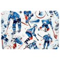 thumbnail image 1 of Ice Hockey Soft Polyester Non-Slip Machine Washable Floor Carpet Door Mat Office Rugs, 1 of 6
