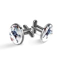 thumbnail image 1 of Ice Hockey Stainless Steel Men's Cufflinks for Shrit - Formal Dress Shirt Cuff Links - Appropriate for Black Tie Events, 1 of 6
