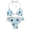 thumbnail image 1 of Ice Hockey Swimsuit Women Bikini Set with Detachable Sponge and Adjustable Strap, Two-Pack, Beach Pool Vacation., 1 of 6