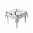 thumbnail image 1 of Ice Hockey Table Cloth, Farmhouse Rustic Ball Sport Game Wooden Grain Waterproof Tablecloth for Square Tables, Reusable Washable Fabric Table Cover for Restaurant Kitchen Dining Tables 60"x60", 1 of 6