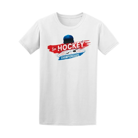 Ice Hockey Team Championships T-Shirt Men -Image by Shutterstock, Male x-Large