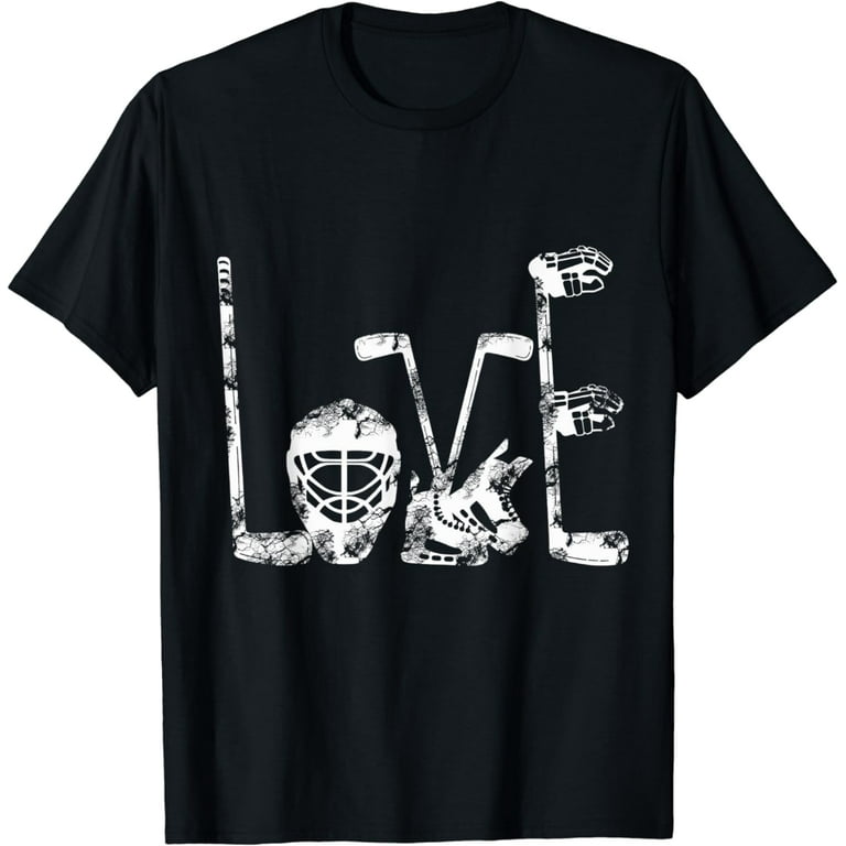 Ice Hockey Valentines Day Love Cute Gift Boys Girls Goalie T-Shirt Ice Hockey Valentines Day Love Cute Gift Boys Girls Goalie T-Shirt