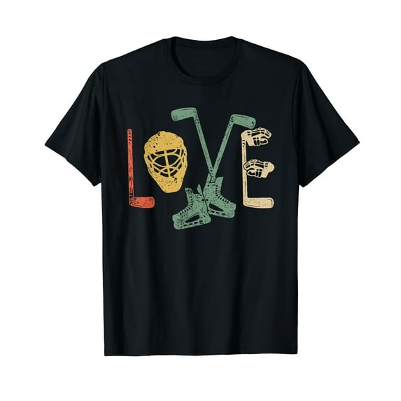 Ice Hockey valentine's day for lovers hockey Boys girls gift T-Shirt