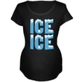 thumbnail image 1 of Ice Ice Baby Black Maternity Soft T-Shirt - Large, 1 of 1