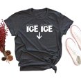 thumbnail image 1 of Ice Ice Baby Maternity T-Shirt Women Pregnancy Announcement Shirt, 1 of 4