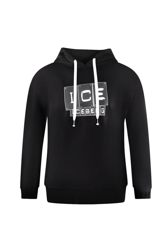Ice Iceberg Mens Block Logo Hoodie