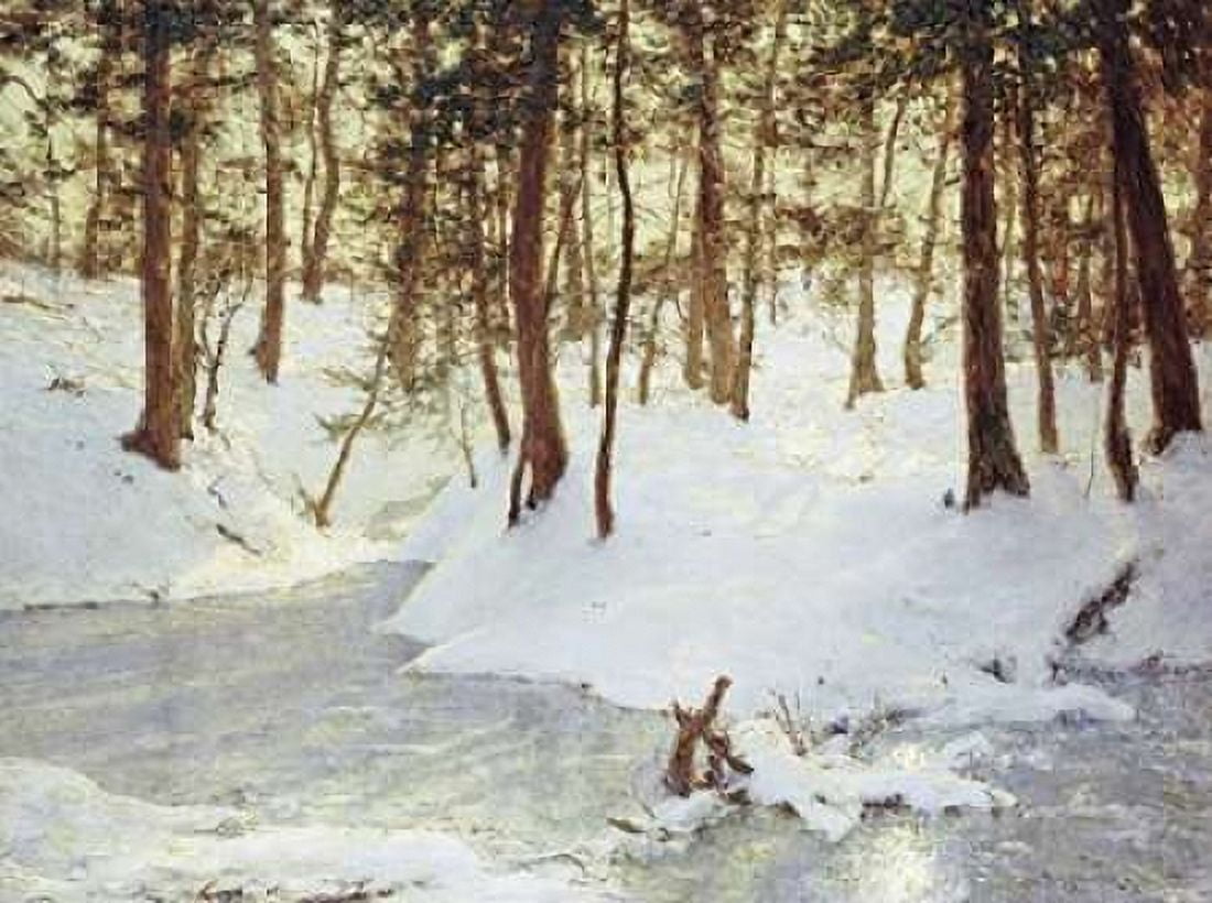 Ice In The Glen Canvas Art - Walter Launt Palmer (18 x 24)