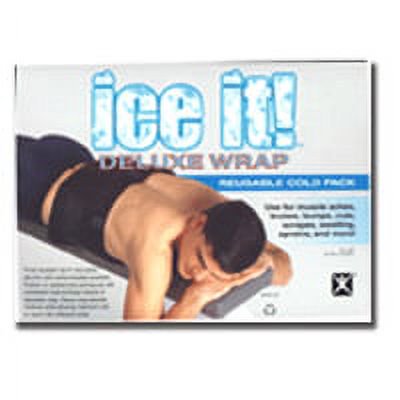 Ice It! Deluxe Wrap System With Cover And Strap, By Battle Creek Equipment Cold Pack, 9 X 20 Inches - 1 Ea, 3 Pack