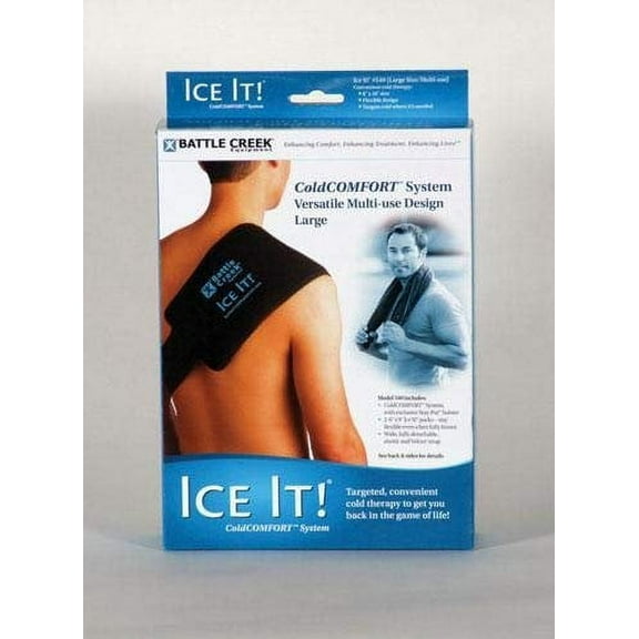 Ice It! Deluxe Wrap System With Cover And Strap By Battle Creek Equipment Cold Pack