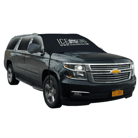 Ice King Massive Windshield Snow Cover and Ice Mirror Cover Bundle - Huge Size Fits Any Car, Truck, SUV, Van or Automobile, Car Accessories - Keeps Ice & Snow Off