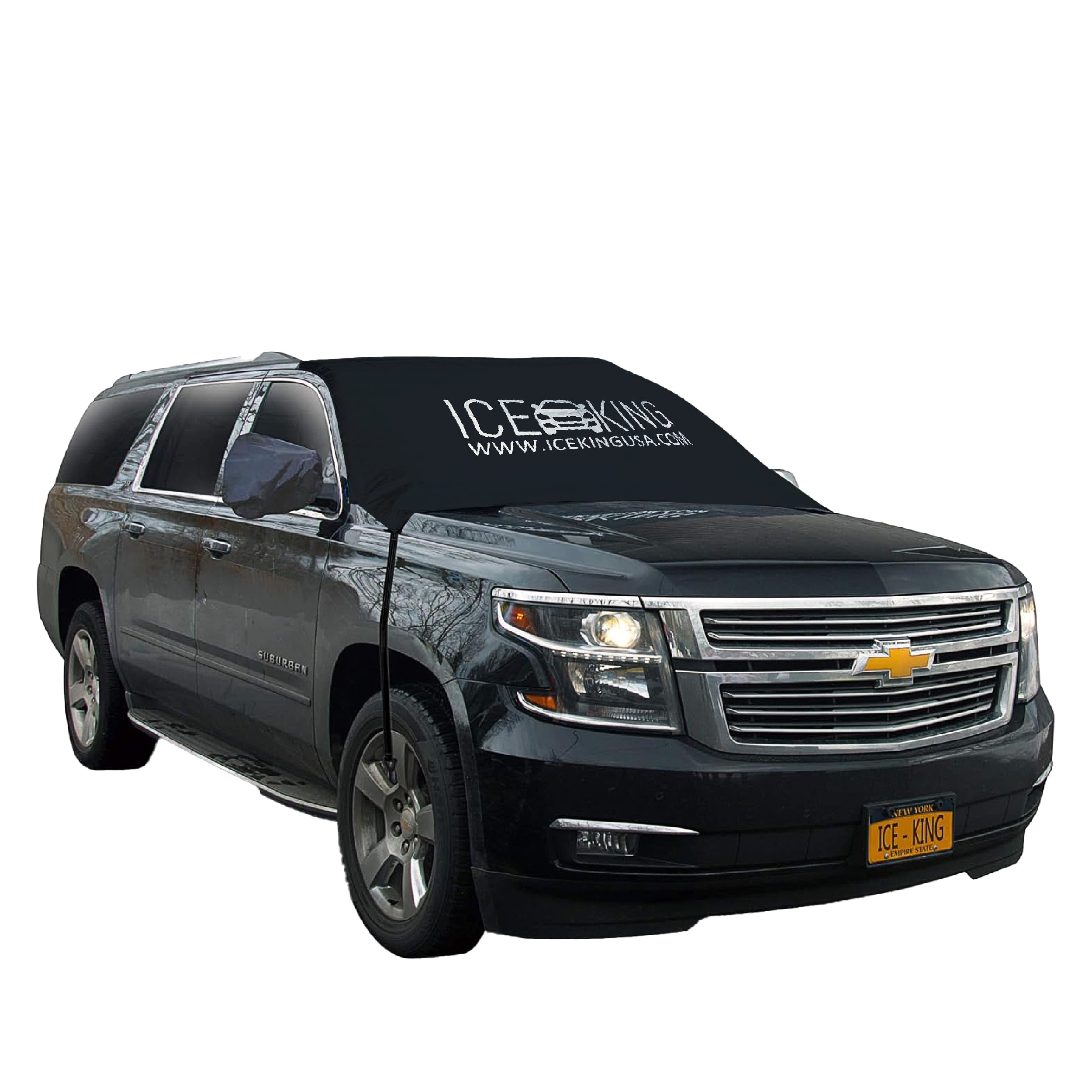 Ice King Massive Windshield Snow Cover and Ice Mirror Cover Bundle Huge Size Fits Any Car Truck SUV Van or Automobile Car Accessories Keeps