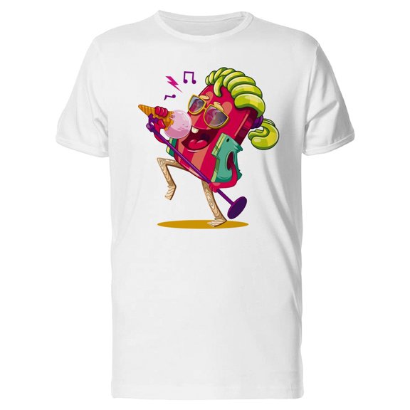 Ice Lollipop Funny Musician T-Shirt Men -Image by Shutterstock, Male 3X-Large