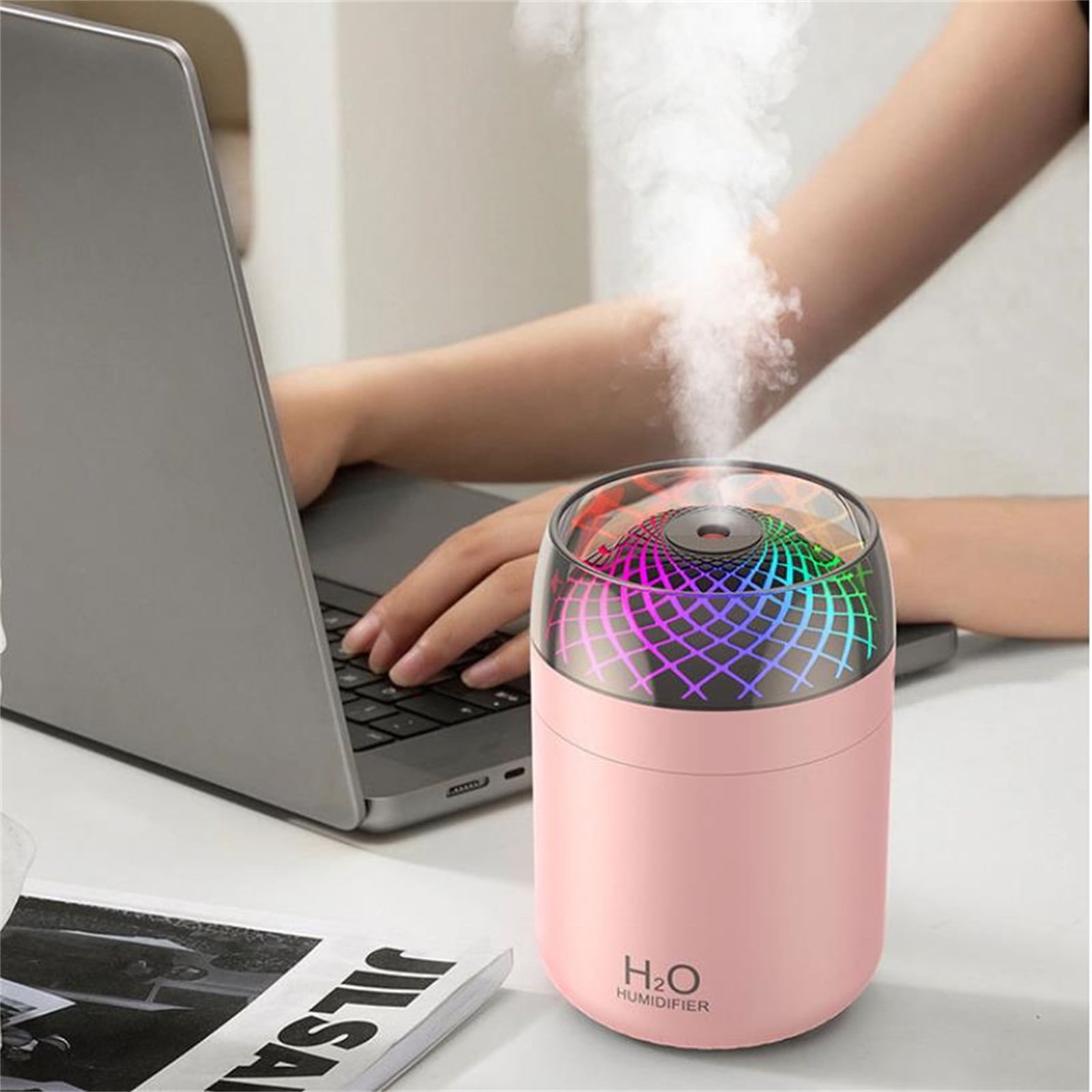 Qaailabf Portable USB Humidifier for Car & Home | 500mL Cool Mist Air ...