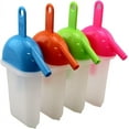 thumbnail image 1 of Ice Lolly Pop Mold Popsicle Maker with Straw - Makes 4.5" Healthy Snacks, No-Spill Drip Guard, Dishwasher Safe, Perfect for Juice, Yogurt, Gelatin - Ideal for Kids & Adults, 1 of 5