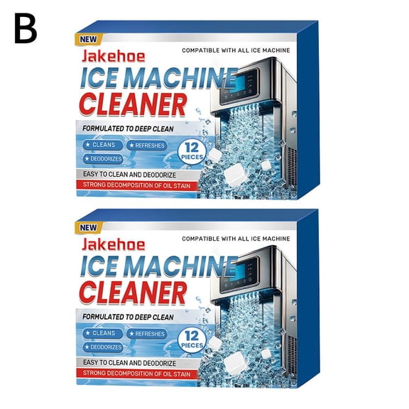 Ice Machine Cleaner Maker Descaler,12PCS High Efficientice Machine Clean Tablets,Nickel For Countertop,Co Remover Scale