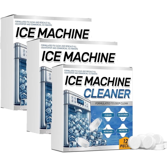 Ice Machine Cleaner Maker Descaler - Compatible with Opal, rigidaire, Proile, , Nickel Sae Scale Remover or Countertop Nugget Ice Makers - 36 Tablets