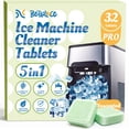 thumbnail image 1 of Ice Maker Cleaner Tablets (32 Count) - Hard Water Remover & Descaler for Mineral Buildup - Nickel Safe for Countertop, Portable & Freestanding Ice Machines, 1 of 7
