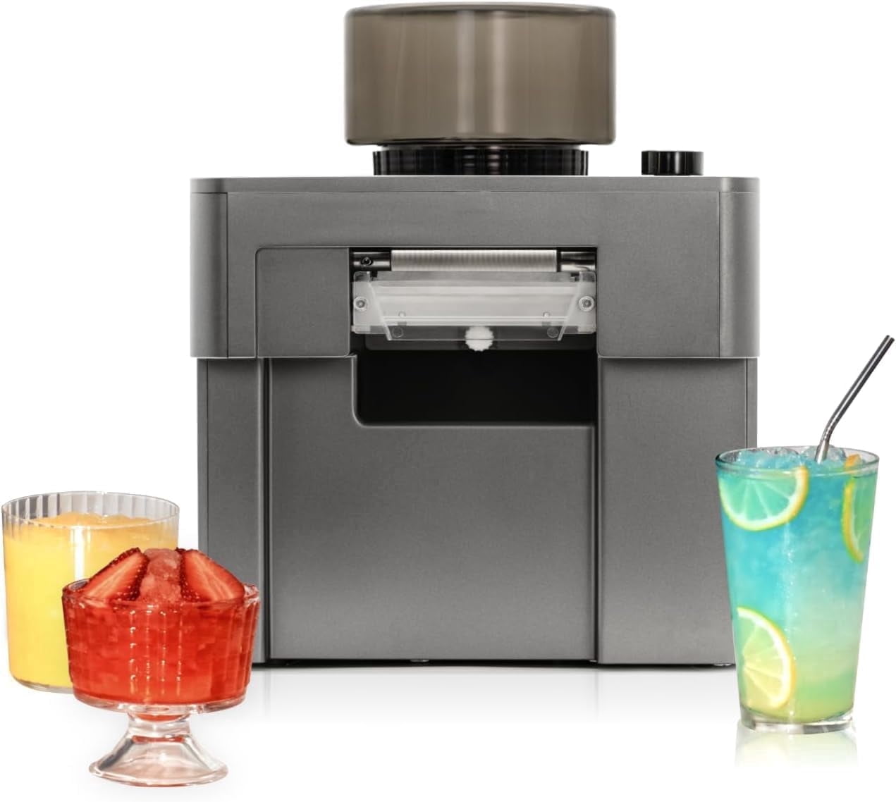 Ice Machine with 15 Ice Modes, 60s Fast Making Slushies, Smoothies, and Margaritas, for Home, or Outdoor Use