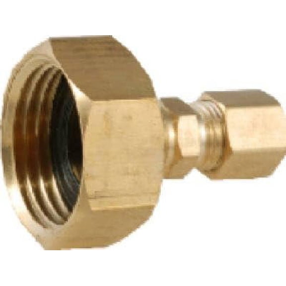 Anderson Metals Corp. Ice Maker Compression Union Brass Compression Fitting - Multicolor — Residential Use, Standard Application