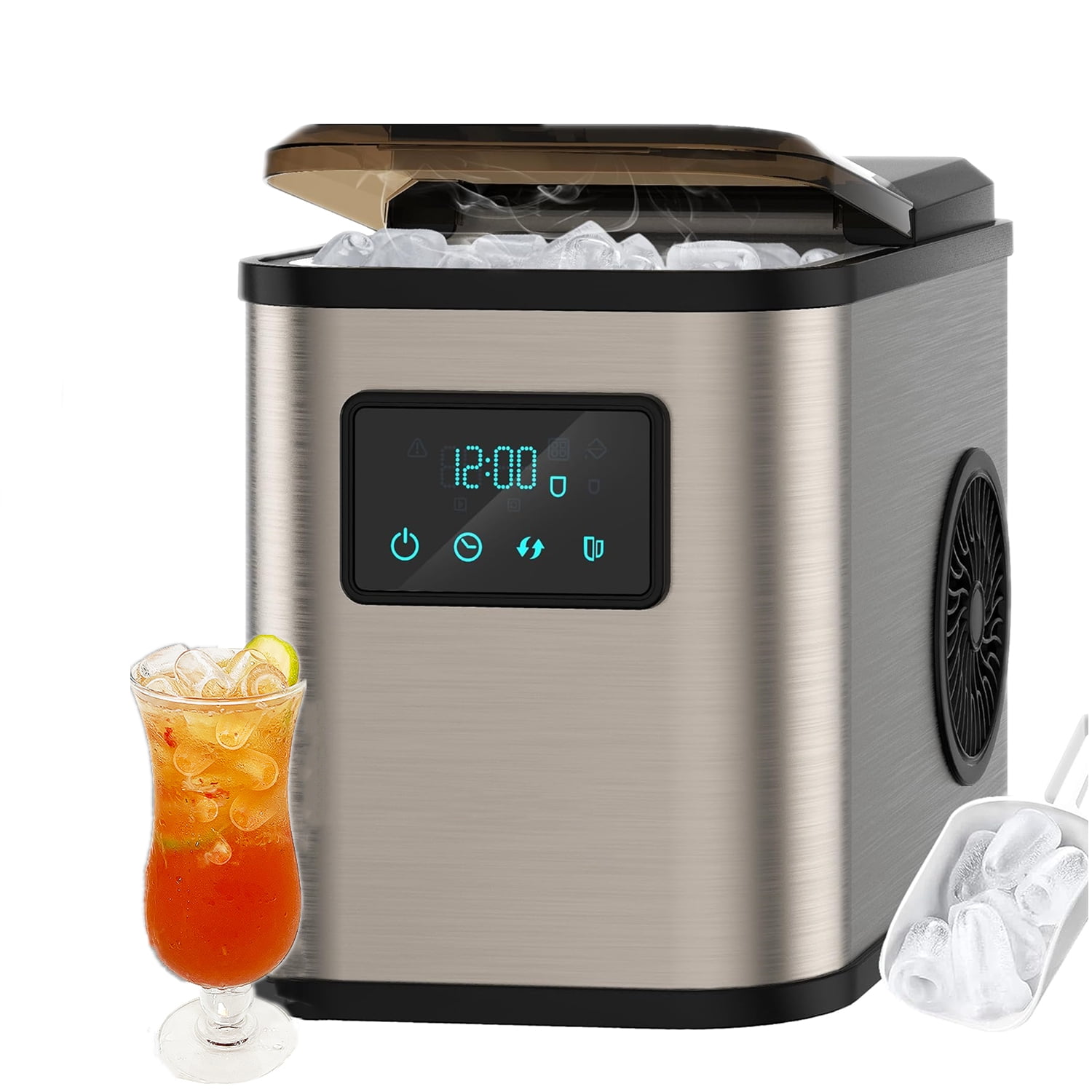 Ice Maker Countertop 28 lbs/24 hrs Capacity Bullet Ice