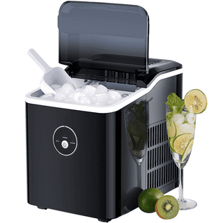 NewAir 30 Lb. Countertop Nugget Ice Maker with Slim, Space-Saving Design, A  Self-Cleaning Function, Automatic Water Line and Refillable Water Tank