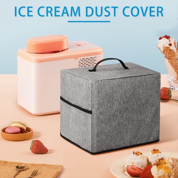 Ice Maker Cover Ice Square Maker Dust Shield Protector Dust Protection Portable Ice Makers Cover with Storage Pocket