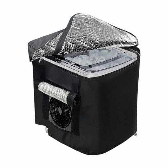 Ice Maker Insulation Cover Countertop Ice Maker Cover with Cold Snap Foil Layer Cold Insulation & Thermal Insulation